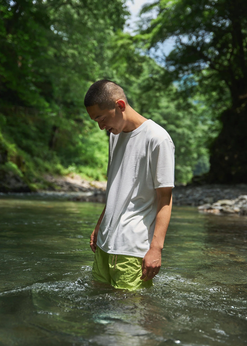DRYCOTTONY ベーシックTシャツ WHITE